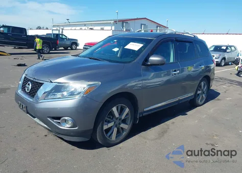 2015 Nissan Pathfinder Platinum from USA, damaged, VIN 5N1AR2MM7FC686768